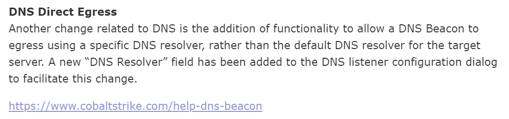 Cobalt Strike DNS Direct Egress Not That Far Away